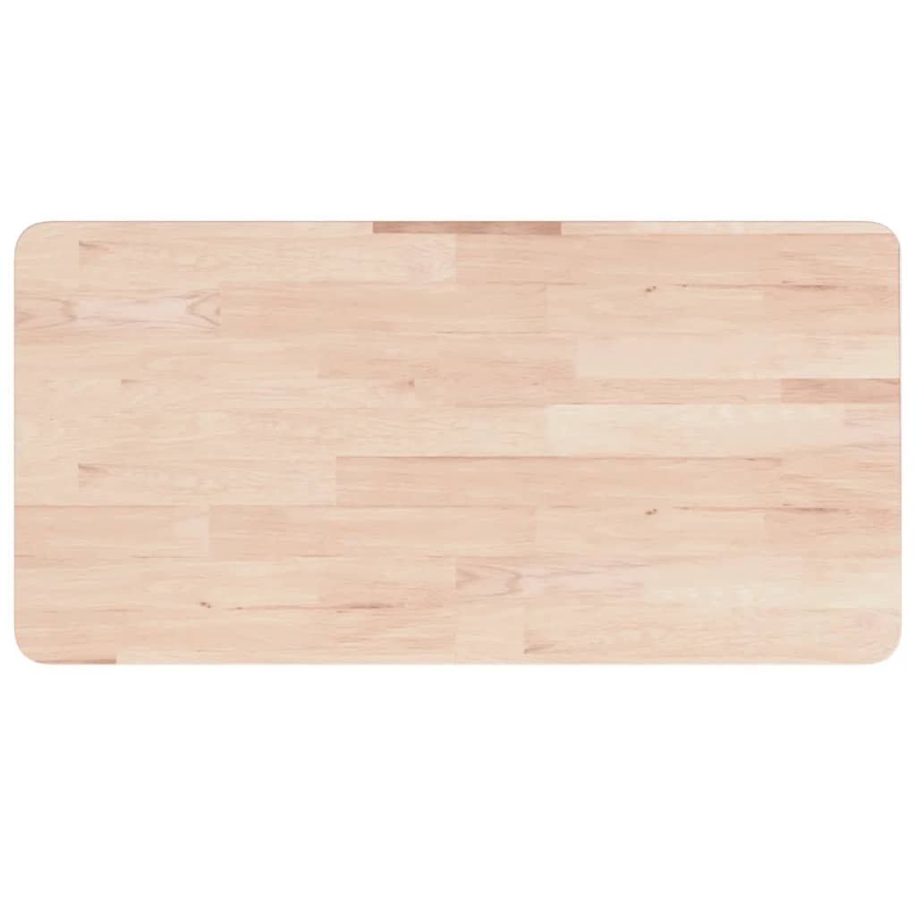 Piano Bagno 80x40x1,5 cm Legno Massello Non Trattato