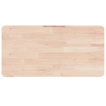 Piano Bagno 80x40x1,5 cm Legno Massello Non Trattato