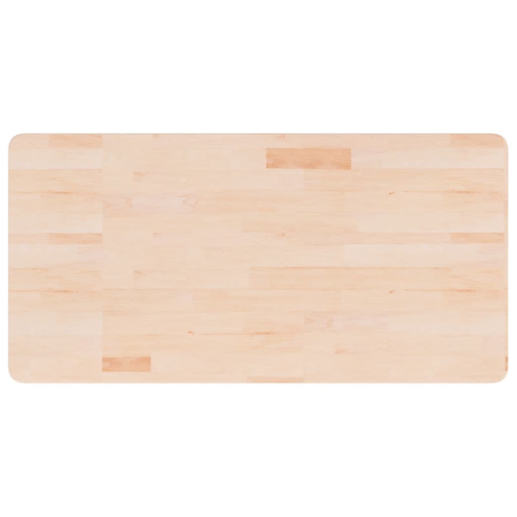 Piano Bagno 100x50x1,5 cm in Legno Massello Non Trattato