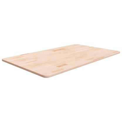 Piano Bagno 100x60x1,5 cm in Legno Massello Non Trattato