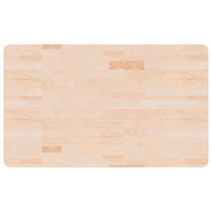 Piano Bagno 100x60x1,5 cm in Legno Massello Non Trattato