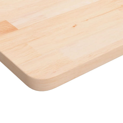 Piano Tavolo Quadrato 40x40x2,5 cm Massello Rovere Non Trattato