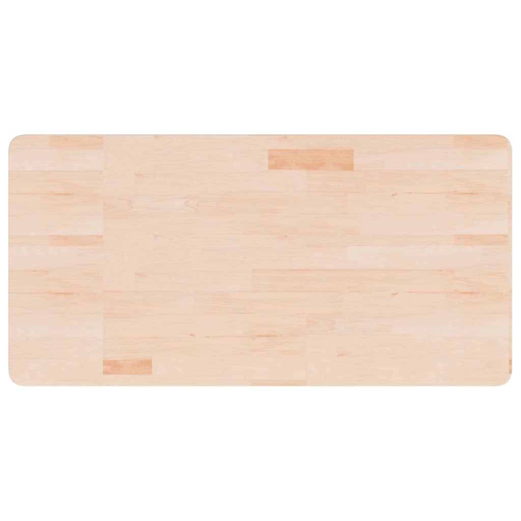 Piano Bagno 100x50x2,5 cm in Legno Massello Non Trattato