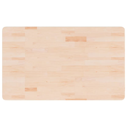 Piano Bagno 100x60x2,5 cm in Legno Massello Non Trattato