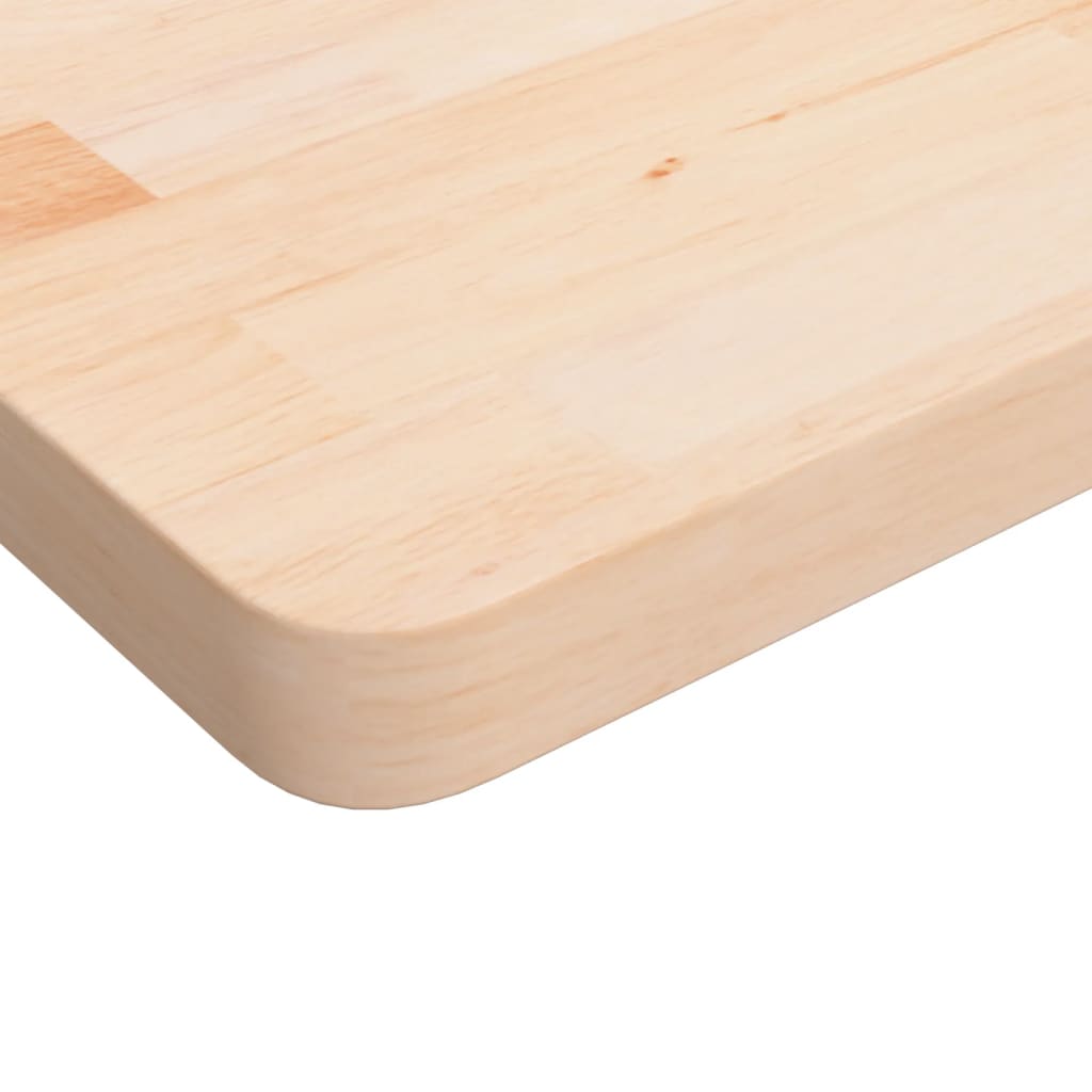 Piano Tavolo Quadrato 60x60x4 cm Massello Rovere Non Trattato