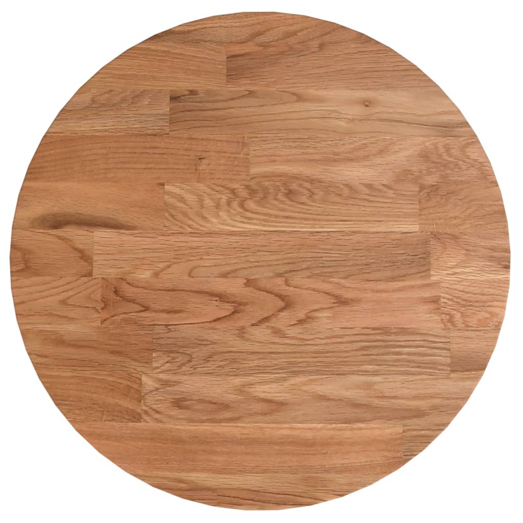 Piano Tavolo Rotondo Marrone Chiaro Ã˜30x1,5 cm Rovere Trattato