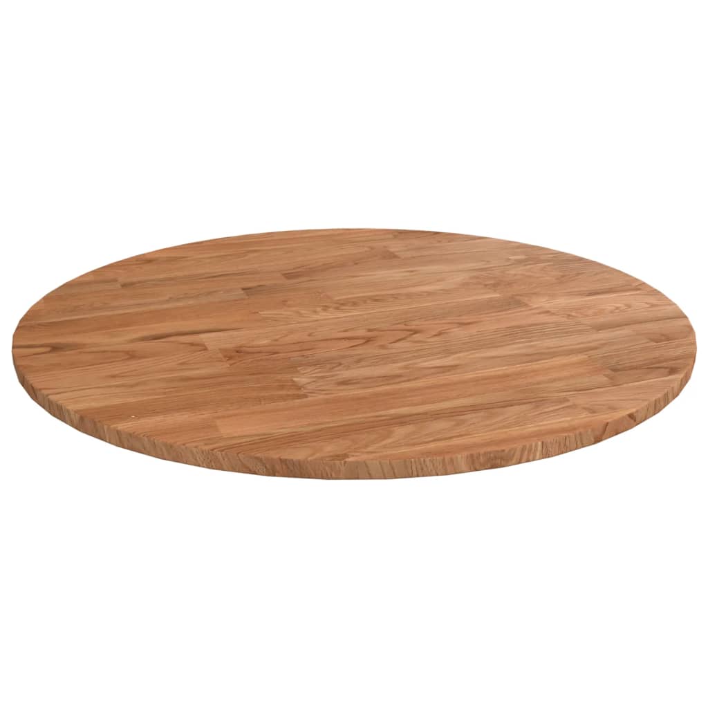 Piano Tavolo Rotondo Marrone Chiaro Ã˜40x1,5 cm Rovere Trattato