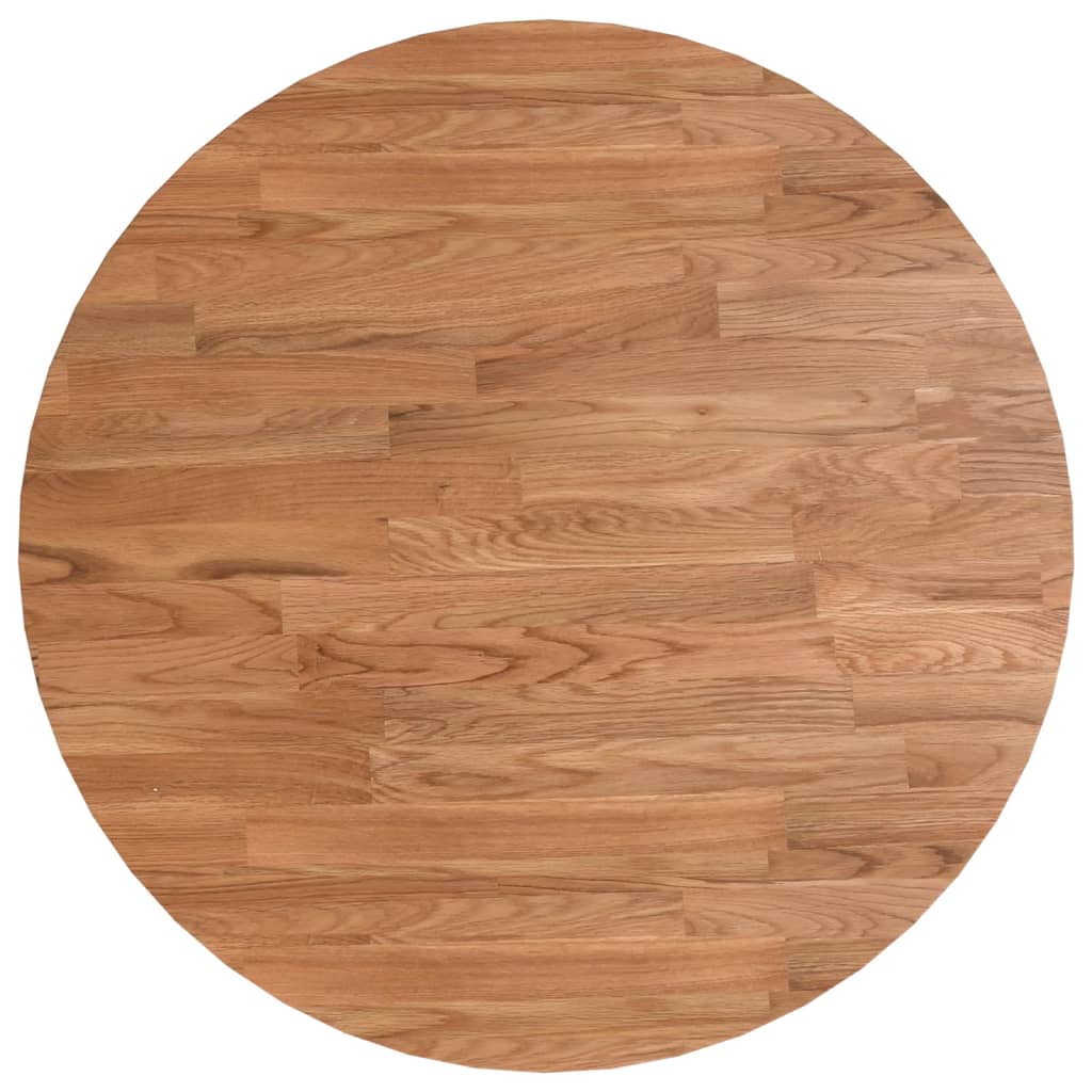 Piano Tavolo Rotondo Marrone Chiaro ÃƒËœ50x1,5 cm Rovere Trattato
