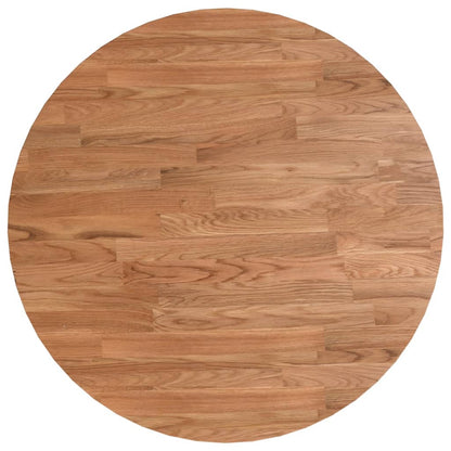 Piano Tavolo Rotondo Marrone Chiaro ÃƒËœ50x1,5 cm Rovere Trattato