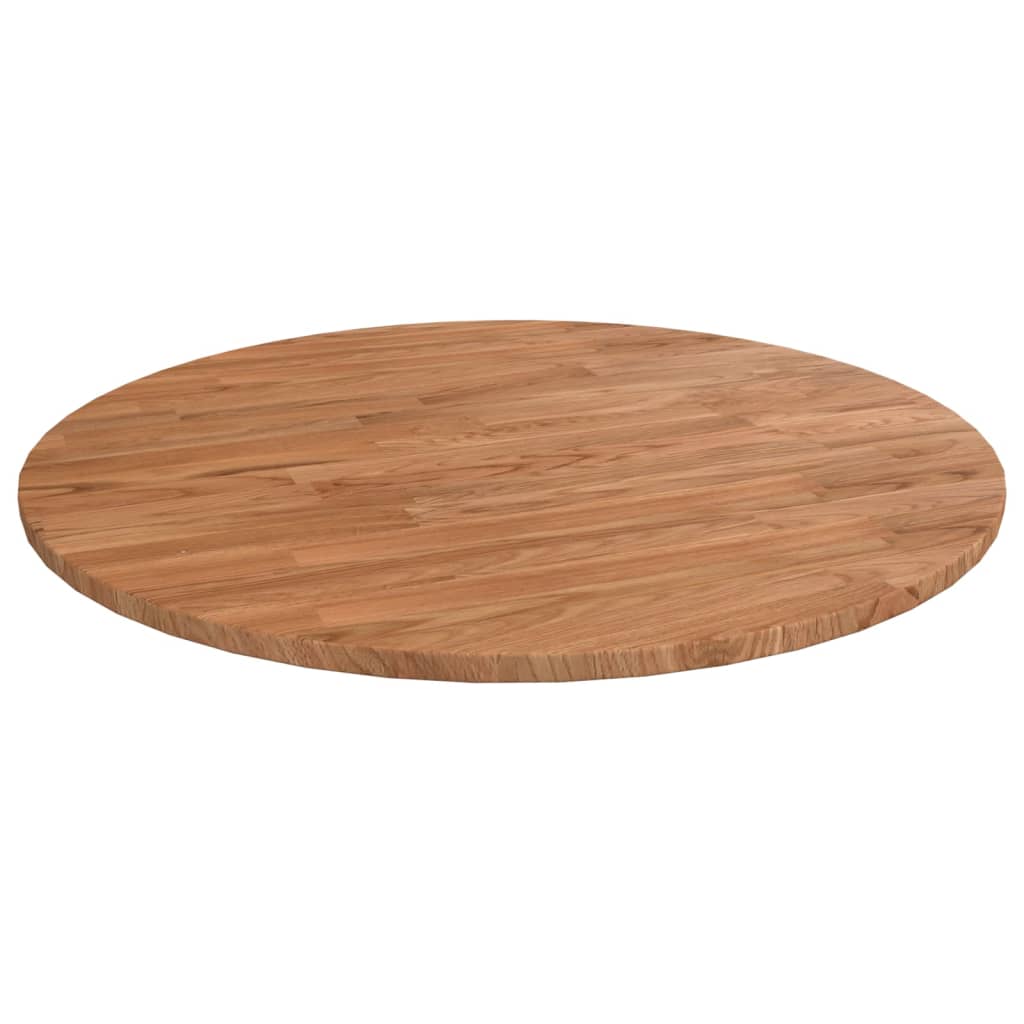 Piano Tavolo Rotondo Marrone Chiaro ÃƒËœ60x1,5cm Rovere Trattato