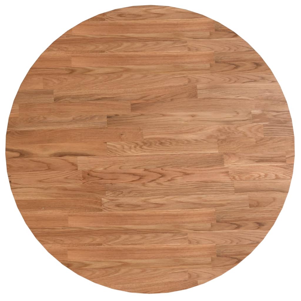 Piano Tavolo Rotondo Marrone Chiaro ÃƒËœ60x1,5cm Rovere Trattato
