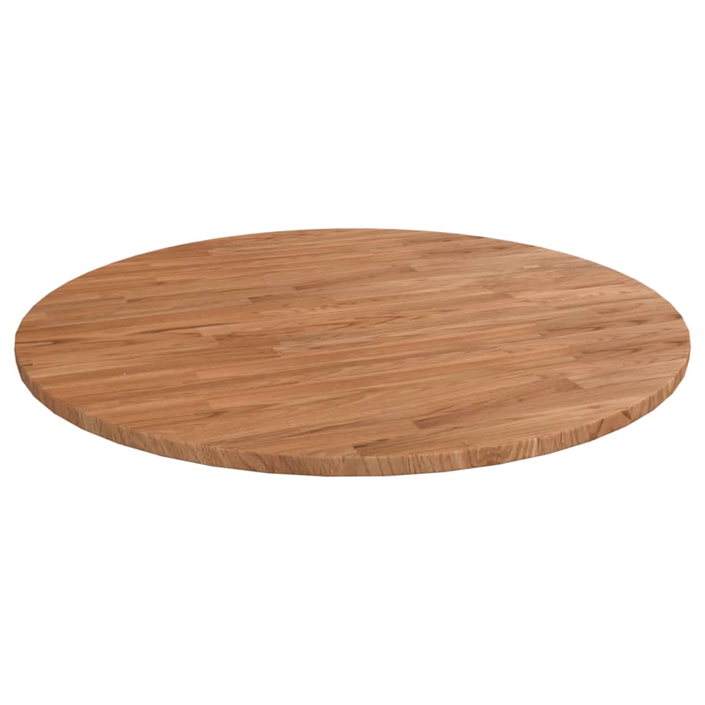 Piano Tavolo Rotondo Marrone Chiaro ÃƒÆ’Ã‹Å“70x1,5 cm Rovere Trattato