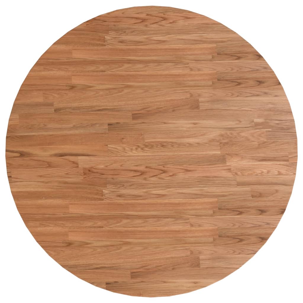 Piano Tavolo Rotondo Marrone Chiaro ÃƒÆ’Ã‹Å“70x1,5 cm Rovere Trattato