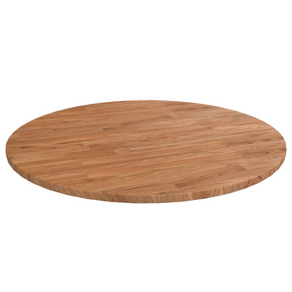 Piano Tavolo Rotondo Marrone Chiaro Ã˜80x1,5 cm Rovere Trattato