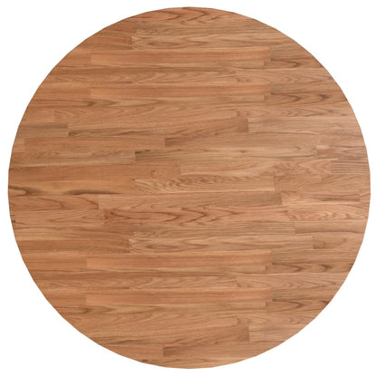 Piano Tavolo Rotondo Marrone Chiaro Ã˜80x1,5 cm Rovere Trattato