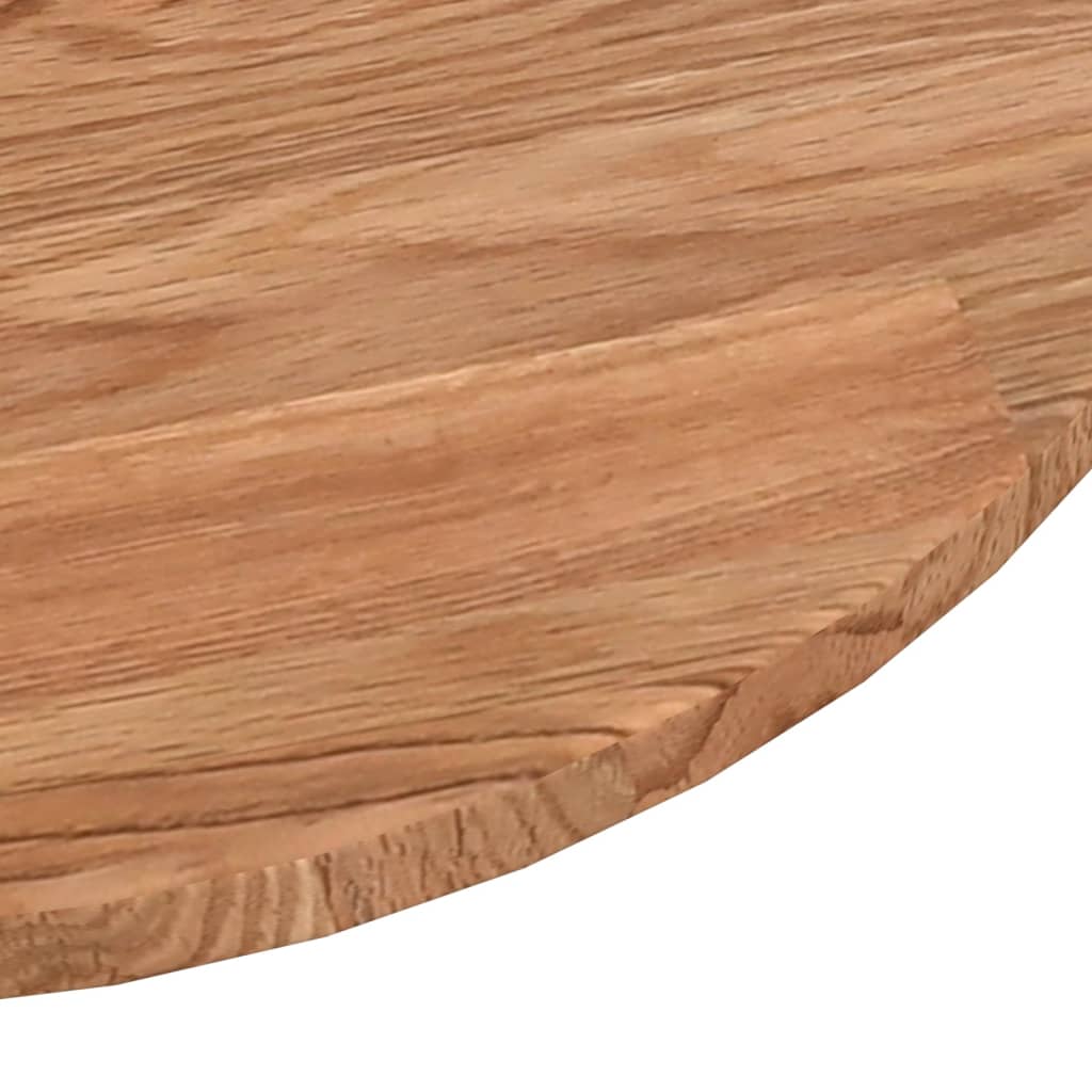 Piano Tavolo Rotondo Marrone Chiaro Ã˜90x1,5 cm Rovere Trattato