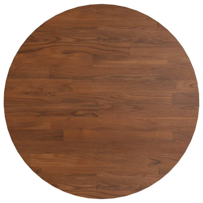 Piano Tavolo Rotondo Marrone Scuro Ã˜40x1,5 cm Rovere Trattato