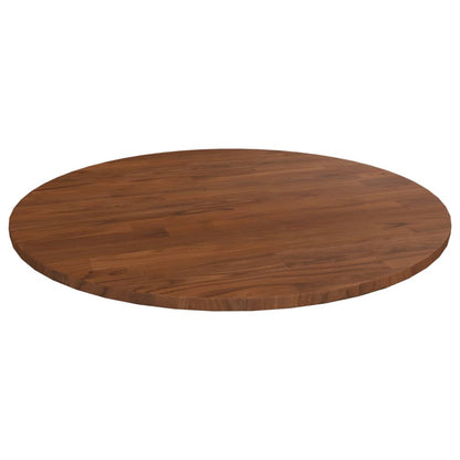 Piano Tavolo Rotondo Marrone Scuro ÃƒËœ60x1,5 cm Rovere Trattato