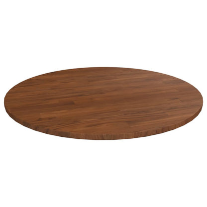 Piano Tavolo Rotondo Marrone Scuro Ã˜70x1,5 cm Rovere Trattato