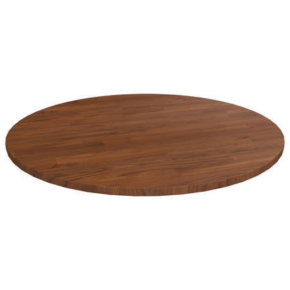 Piano Tavolo Rotondo Marrone Scuro ÃƒËœ80x1,5 cm Rovere Trattato