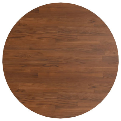Piano Tavolo Rotondo Marrone Scuro ÃƒËœ80x1,5 cm Rovere Trattato