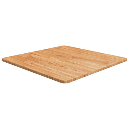 Piano Tavolo Quadrato Marrone Chiaro 60x60x1,5 Rovere Trattato