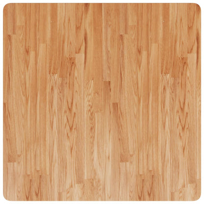 Piano Tavolo Quadrato Marrone Chiaro 80x80x1,5 Rovere Trattato