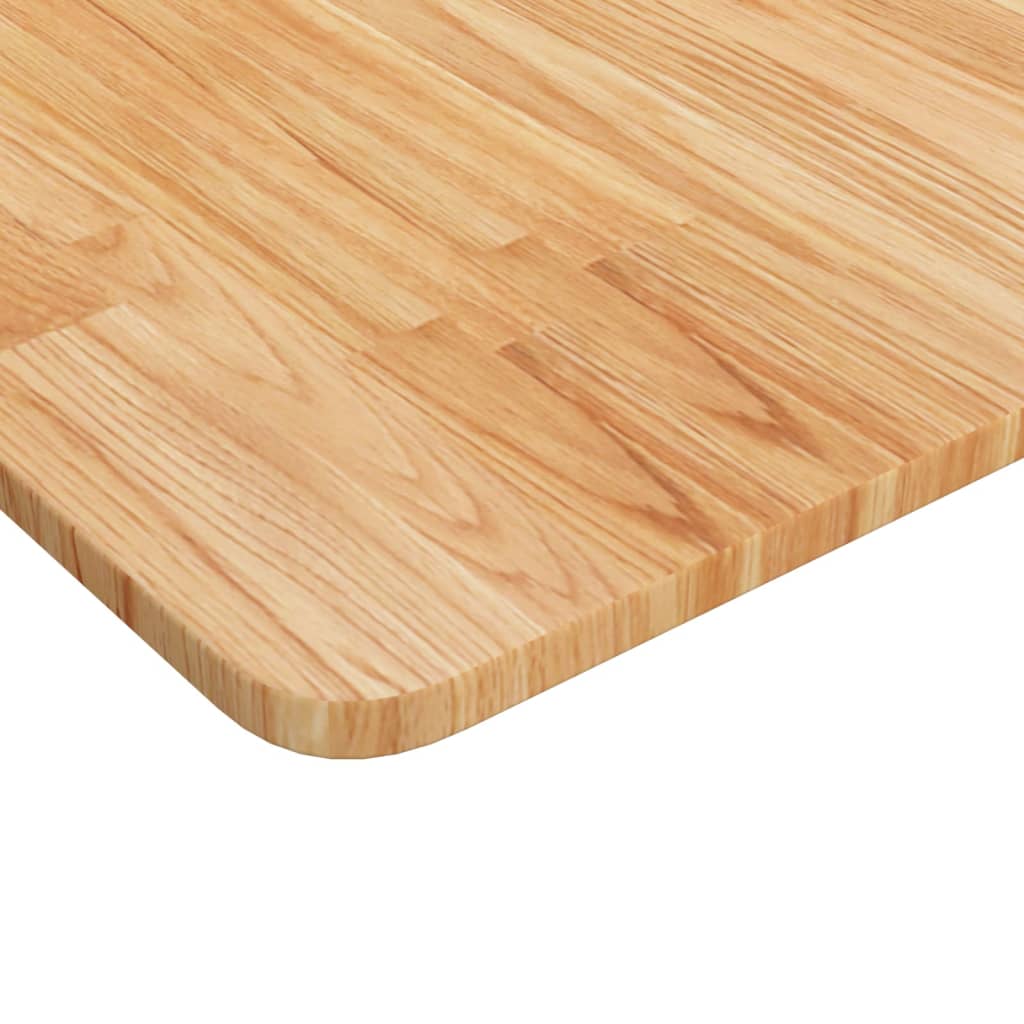 Piano Bagno Marrone Chiaro 80x40x1,5cm Legno Massello Trattato