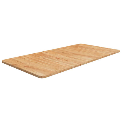Piano Bagno Marrone Chiaro 100x50x1,5cm Legno Massello Trattato