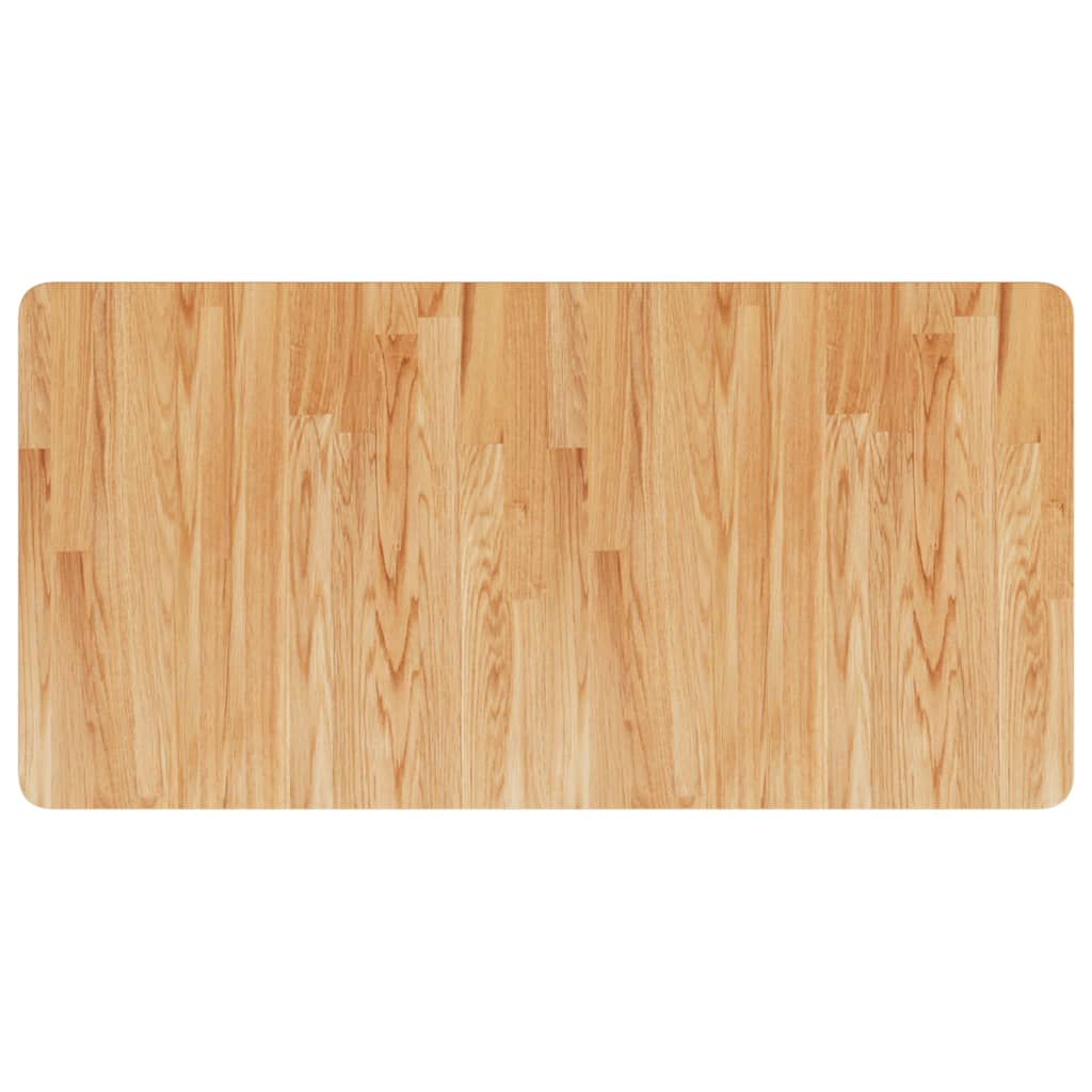 Piano Bagno Marrone Chiaro 100x50x1,5cm Legno Massello Trattato