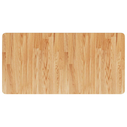 Piano Bagno Marrone Chiaro 100x50x1,5cm Legno Massello Trattato