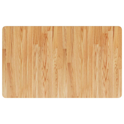 Piano Bagno Marrone Chiaro 100x60x1,5cm Legno Massello Trattato