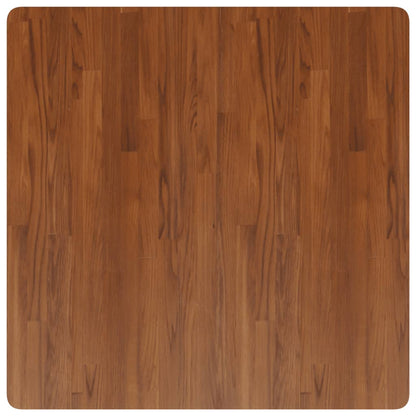 Piano Tavolo Quadrato Marrone Scuro 90x90x1,5cm Rovere Trattato
