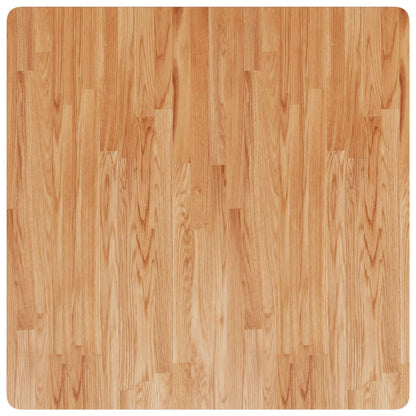 Piano Tavolo Quadrato Marrone Chiaro 90x90x2,5 Rovere Trattato