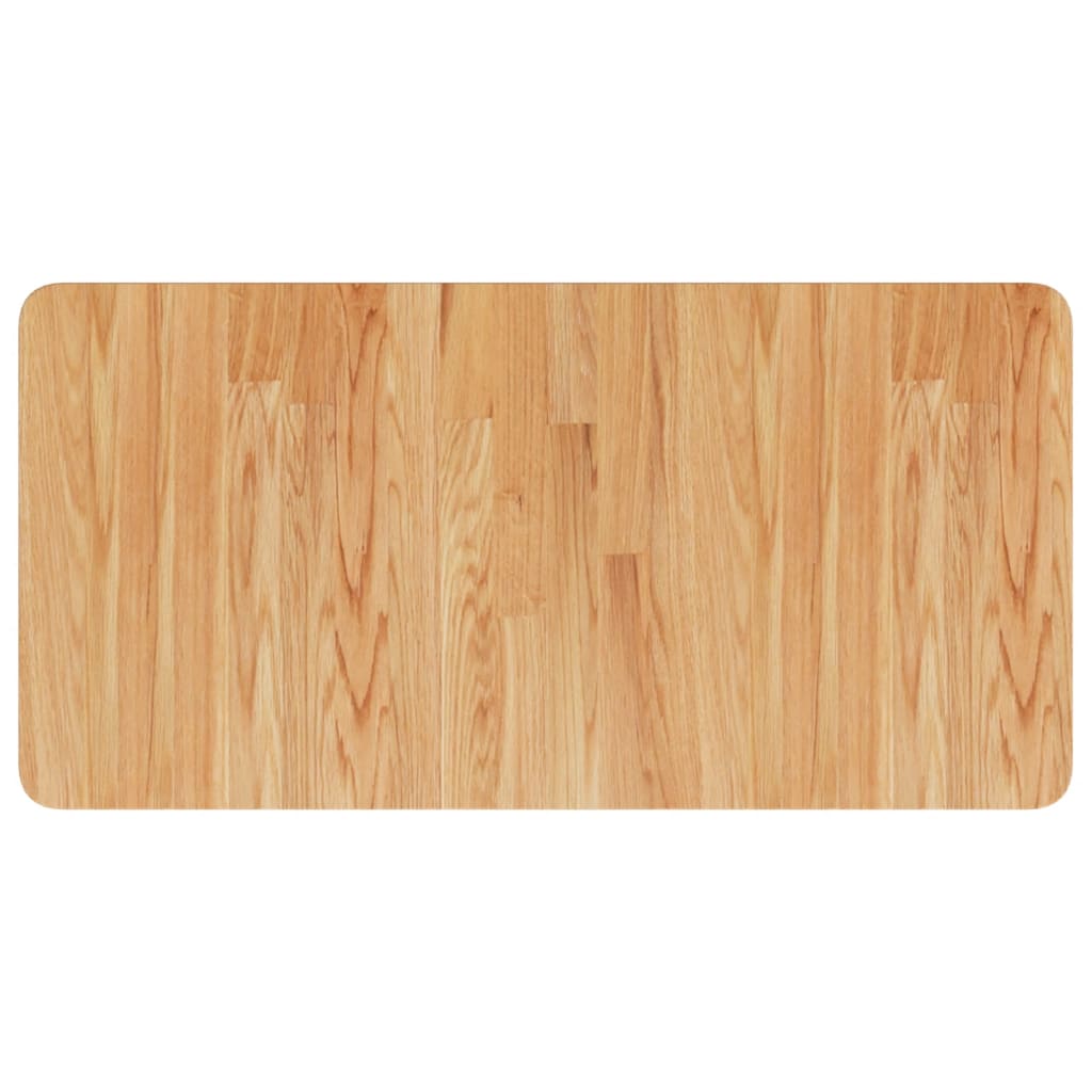Piano Bagno Marrone Chiaro 80x40x2,5cm Legno Massello Trattato