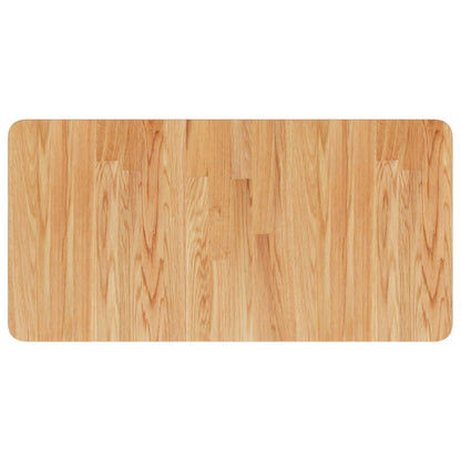 Piano Bagno Marrone Chiaro 80x40x2,5cm Legno Massello Trattato