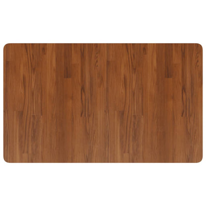 Piano Bagno Marrone Scuro 100x60x2,5cm Legno Massello Trattato