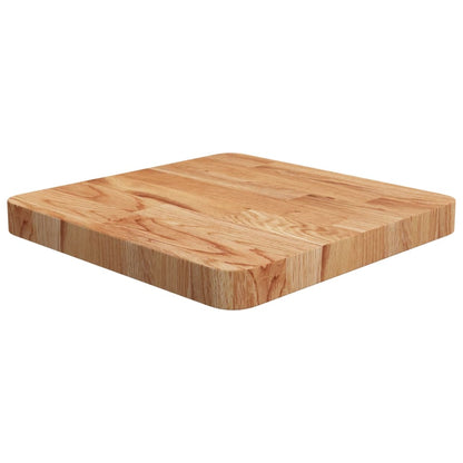 Piano Tavolo Quadrato Marrone Chiaro 40x40x4cm Rovere Trattato