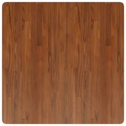 Piano Tavolo Quadrato Marrone Scuro 90x90x4cm Rovere Trattato