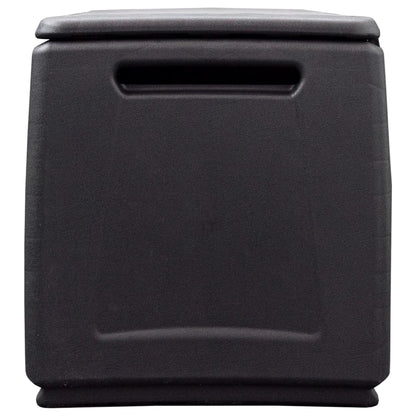 Contenitore da Giardino 138x53x57 cm 330 L Grigio Scuro e Nero
