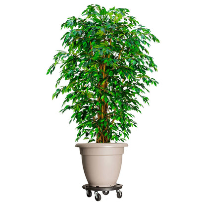 Carrello per Piante con Ruote Diametro 40 cm Nero 275 kg