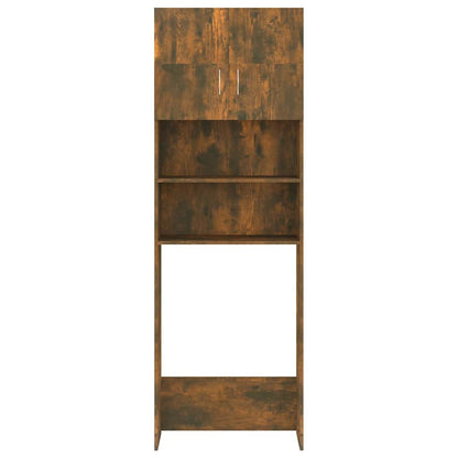 Mobile per Lavatrice Rovere Fumo 64x25,5x190 cm