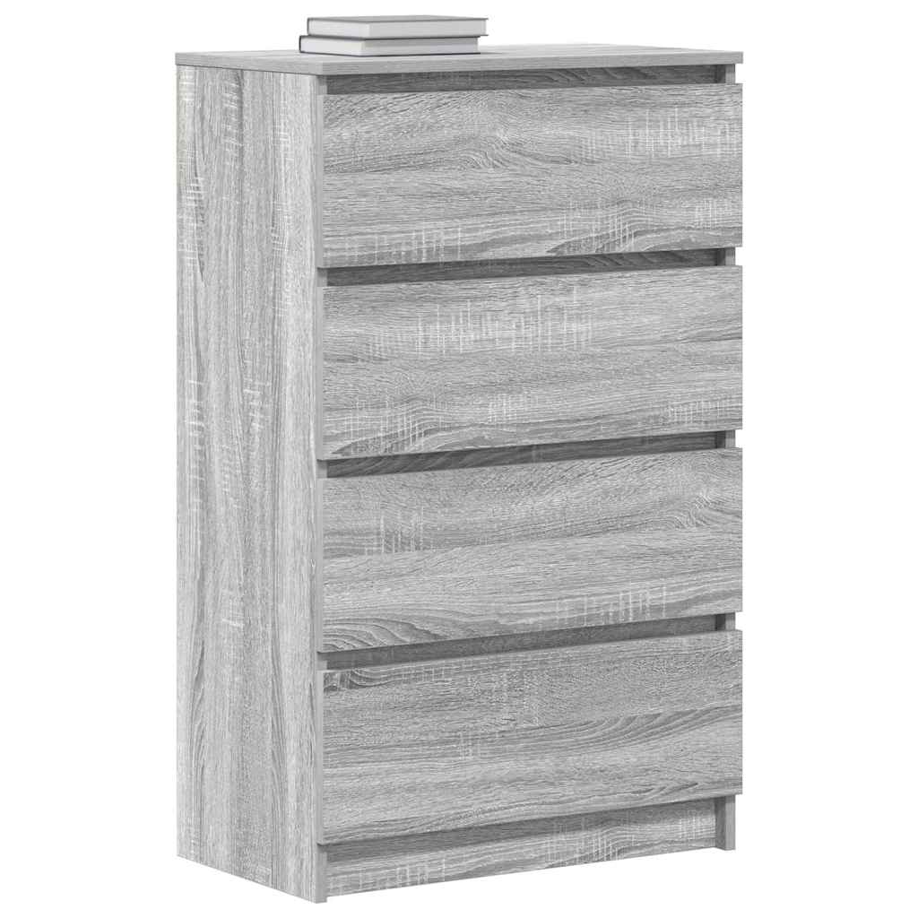 Credenza Grigio Sonoma 60x35x98,5 cm in Legno Multistrato