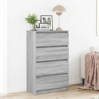 Credenza Grigio Sonoma 60x35x98,5 cm in Legno Multistrato