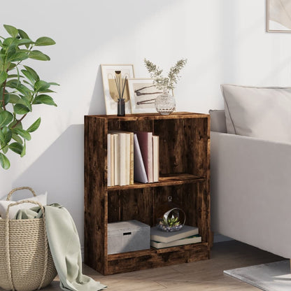 Libreria Rovere Fumo 60x24x76 cm in Legno Multistrato