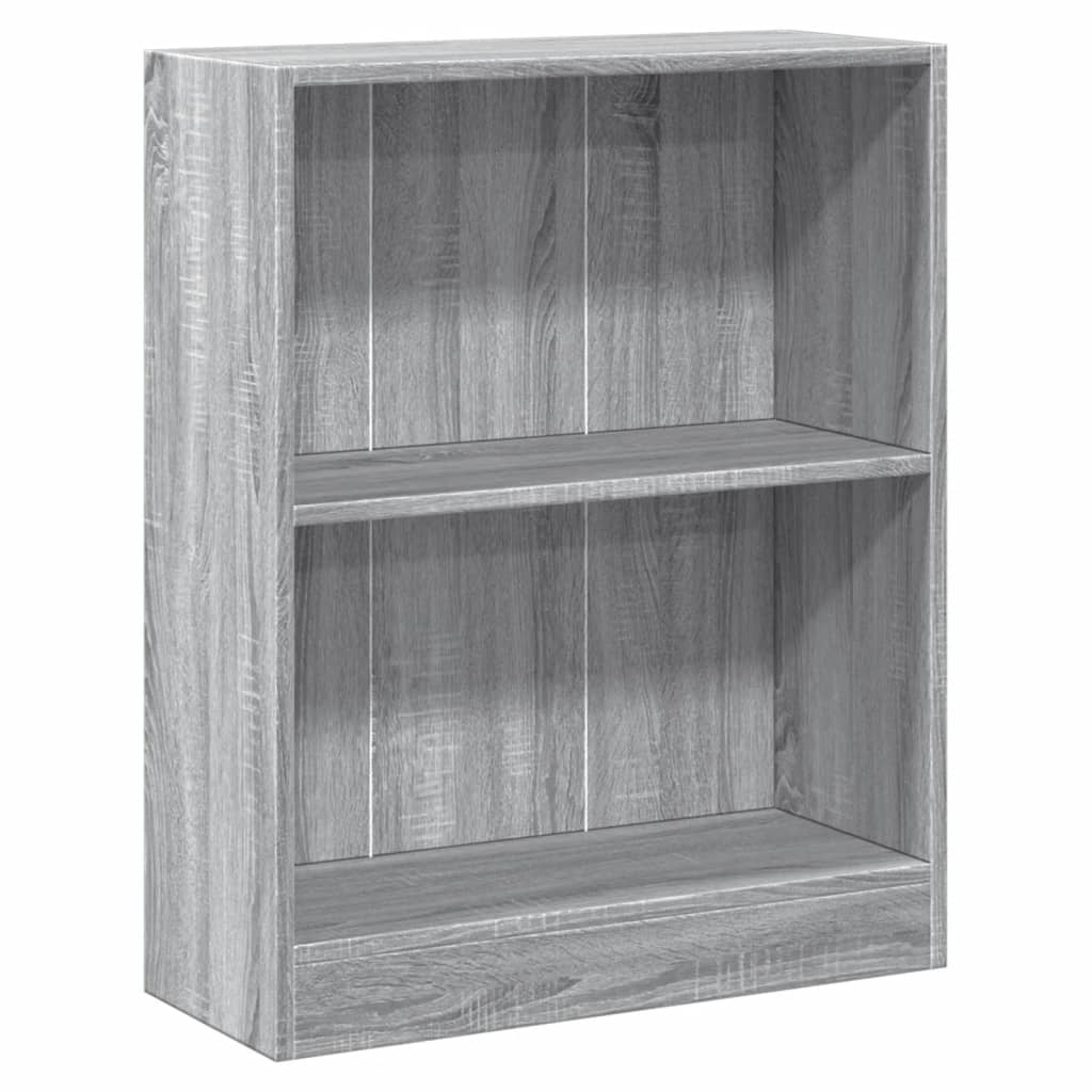 Libreria Grigio Sonoma 60x24x76 cm in Legno Multistrato