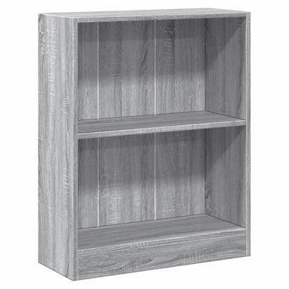 Libreria Grigio Sonoma 60x24x76 cm in Legno Multistrato