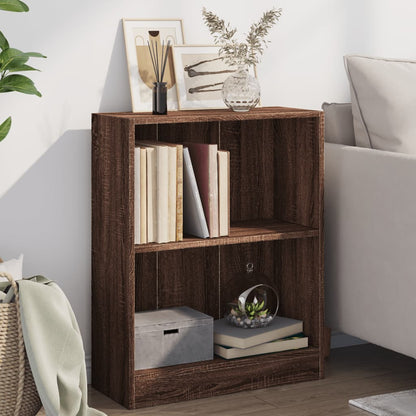 Libreria Rovere Marrone 60x24x76 cm in Legno Multistrato