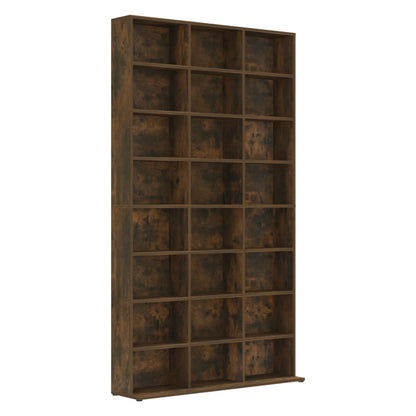 Mobile Porta CD Rovere Fumo 102x23x177,5 cm Legno Multistrato