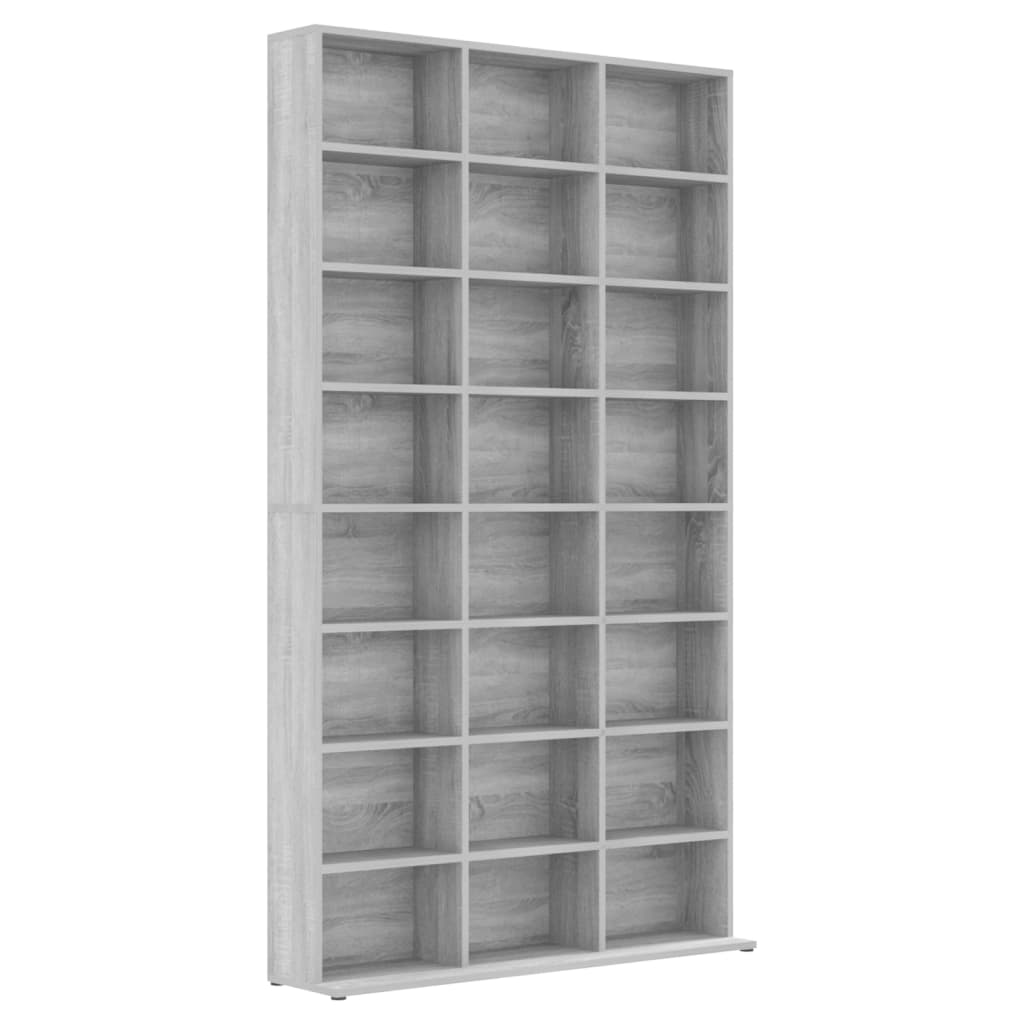Mobile Porta CD Grigio Sonoma 102x23x177,5 cm Legno Multistrato